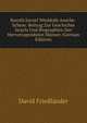Koroth Jisroel Wtoldoth Ansche-Schem: Beitrag Zur Geschichte Israels Und Biographien Der Hervorragendsten Manner (German Edition), David Friedlander 