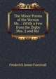 The Minor Poems of the Vernon Ms. .: (With a Few from the Digby Mss. 2 and 86) ., Furnivall, Frederick James, 1825-1910 