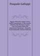 Saggio Filosofico Sulla Critica Della Conoscenza: O Sia Analisi Distinta Del Pensiere Umano Con Un Esame Delle Piu Importanti Quistioni . Filosofia Trascendentale (Italian Edition), Pasquale Galluppi 