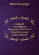 Tabulae rhodologicae Europaeo-Orientalis locupletissimae (Latin Edition), Michel Gandoger 