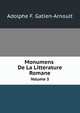 Monumens De La Litterature Romane. Volume 3, Adolphe F. Gatien-Arnoult 
