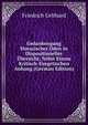 Gedankengang Horazischer Oden in Dispositioneller Ubersicht, Nebst Einem Kritisch-Exegetischen Anhang (German Edition), Friedrich Gebhard 