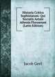 Historia Critica Sophistarum: Qui Socratis Aetate Athenis Floruerunt (Latin Edition), Jacob Geel 