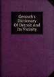 Gentsch's Dictionary Of Detroit And Its Vicinity, 