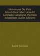 Heironymi De Viris Inlustribus Liber: Accedit Gennadii Catalogus Virorum Inlustrium (Latin Edition), Saint Jerome 
