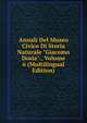 Annali Del Museo Civico Di Storia Naturale "Giacomo Doria"., Volume 6 (Multilingual Edition), 