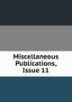 Miscellaneous Publications, Issue 11, 
