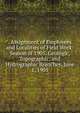 . Assignment of Employees and Localities of Field Work: Season of 1905. Geologic, Topographic, and Hydrographic Branches, June 1, 1905, 