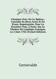 L'homme Noir, Ou Le Spl?en,: Com?die En Deux Actes Et En Prose; Repr?sent?e, Pour La Premi?re Fois, ? Paris, Sur Le Th??tre De L'ambigu-Comique, Le 2 Juin 1783 (French Edition), Gernevalde 