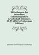 Mitteilungen der Munchner Entomologischen Gesellschaft Volume v. 57-59 (1967-69) (German Edition), Munchner Entomologische Gesellschaft 