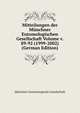 Mitteilungen der Munchner Entomologischen Gesellschaft Volume v. 89-92 (1999-2002) (German Edition), Munchner Entomologische Gesellschaft 