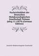 Nachrichtsblatt der Deutschen Malakozoologischen Gesellschaft Volume jahrg 11 (1879) (German Edition), Deutsche Malakozoologische Gesellschaft 
