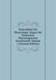 Zentralblatt Fur Physiologie: Organ Der Deutschen Physiologischen Gesellschaft, Volume 1 (German Edition), 