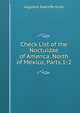 Check List of the Noctuidae of America, North of Mexico, Parts 1-2, Augustus Radcliffe Grote 