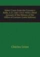 Select Cases from the Coroner's Rolls, A.D. 1265-1413: With a Brief Account of the History of the Office of Coroner (Latin Edition), Charles Gross 