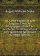 Ch. Oeser's Briefe an Eine Jungfrau ?ber Die Hauptgegenst?nde Der Aesthetik: Ein Weihgeschenk F?r Frauen Und Jungfrauen (German Edition), August Wilhelm Grube 