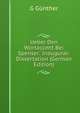 Ueber Den Wortaccent Bei Spenser: Inaugural-Dissertation (German Edition), G Gunther 