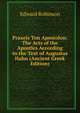 Praxeis Ton Apostolon: The Acts of the Apostles According to the Text of Augustus Hahn (Ancient Greek Edition), Edward Robinson 