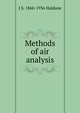 Methods of air analysis, J S. 1860-1936 Haldane 