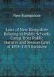 Laws of New Hampshire Relating to Public Schools Comp. from Public Statutes and Session Laws of 1891-1913 Inclusive, New Hampshire 