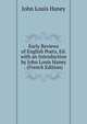 Early Reviews of English Poets, Ed. with an Introduction by John Louis Haney . (French Edition), John Louis Haney 