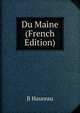 Du Maine (French Edition), B Haureau 