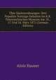 Uber Saulenordnungen: Drei Populare Vortrage Gehalten Im K.K. Osterreichischen Museum Am 10., 17. Und 24. Marz 1872 (German Edition), Alois Hauser 