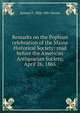 Remarks on the Popham celebration of the Maine Historical Society: read before the American Antiquarian Society, April 26, 1865, Samuel F. 1806-1881 Haven 