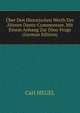 Uber Den Historischen Werth Der Alteren Dante-Commentare. Mit Einem Anhang Zur Dino-Frage (German Edition), Carl HEGEL 
