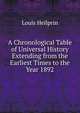 A Chronological Table of Universal History Extending from the Earliest Times to the Year 1892, Louis Heilprin 