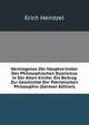 Hermogenes Der Hauptvertreter Des Philosophischen Dualismus in Der Alten Kirche: Ein Beitrag Zur Geschichte Der Patristischen Philosophie (German Edition), Erich Heintzel 