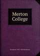 Merton College, Bernard W. 1872-1929 Henderson 