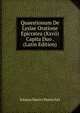 Quaestionum De Lysiae Oratione Epicratea (Xxvii) Capita Duo . (Latin Edition), Johann Martin Hentschel 