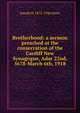 Brotherhood: a sermon preached at the consecration of the Cardiff New Synagogue, Adar 22nd, 5678-March 6th, 1918, Joseph H. 1872-1946 Hertz 