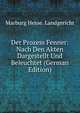 Der Prozess Fenner: Nach Den Akten Dargestellt Und Beleuchtet (German Edition), Marburg Hesse. Landgericht 
