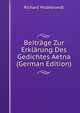 Beitrage Zur Erklarung Des Gedichtes Aetna (German Edition), Richard Hildebrandt 
