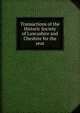 Transactions of the Historic Society of Lancashire and Cheshire for the year, 