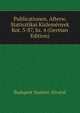 Publicationen. Afterw. Statisztikai Kizlemenyek Kot. 3-87, Sz. 4 (German Edition), Budapest Statiszt. Hivatal 