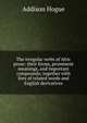 The irregular verbs of Attic prose: their forms, prominent meanings, and important compounds; together with lists of related words and English derivatives, Addison Hogue 