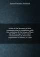 Letter of the Secretary of War, communicating in compliance with the resolution of the Senate of June 13, 1870, a copy of the report of Lieutenant . by him in the Department of Dakota, in 1869, Samuel Beckley Holabird 