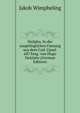 Stylpho. In der unsprunglichen Fassung aus dem Cod. Upsal. 687 hrsg. von Hugo Holstein (German Edition), Jakob Wimpheling 