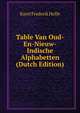 Table Van Oud-En-Nieuw-Indische Alphabetten (Dutch Edition), Karel Frederik Holle 