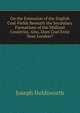 On the Extension of the English Coal-Fields Beneath the Secondary Formations of the Midland Countries. Also, Does Coal Exist Near London?, Joseph Holdsworth 