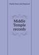 Middle Temple records, Charles Henry [ed.] Hopwood 