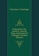 Praparation Zur Genesis: Versuch Einer Anleitung Fur Anfanger (German Edition), Christian G. Hottinger 
