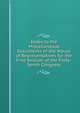 Index to the Miscellaneous Documents of the House of Representatives for the First Session of the Forty-Senth Congress, 