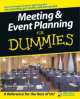 Meeting and Event Planning for Dummies, Susan Friedmann 
