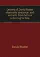 Letters of David Hume electronic resource: and extracts from letters referring to him, Hume David 