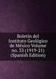 Boletin del Instituto Geologico de Mexico Volume no. 33 (1919-21) (Spanish Edition), 