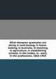 What Hampton graduates are doing in land-buying, in home-making, in business, in teaching, in agriculture, in establishing schools, in the trades, in . work, in the professions, 1868-1904, 